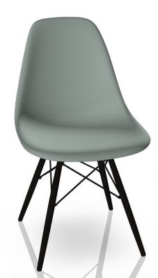 Eames Plastic Side Chair DSW Stuhl Vitra Ahorn schwarz-hellgrau